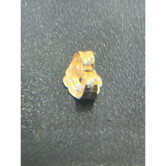 INV Designer 14k Yellow Gold CZ Round Solitaire Stud Earring *Single - Picture 12 of 13